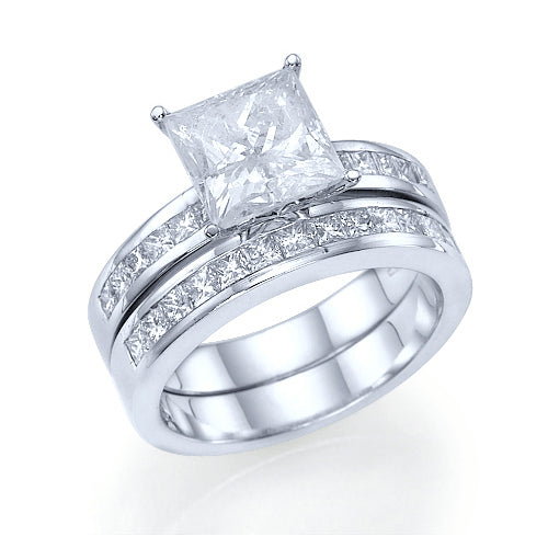 סט טבעות "קיסר" זהב לבן