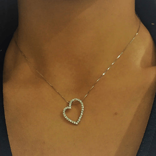 תליון יהלום לב