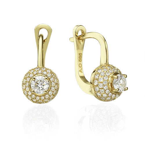 עגילי יהלום