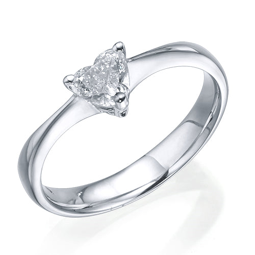 טבעת יהלום "לב"