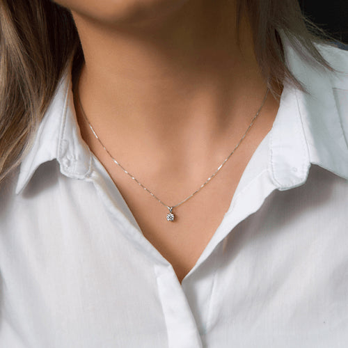 שרשרת יהלום סוליטר