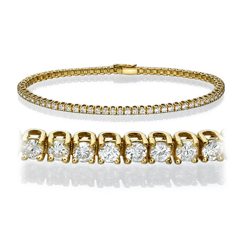 צמיד טניס משובץ יהלומים במשקל