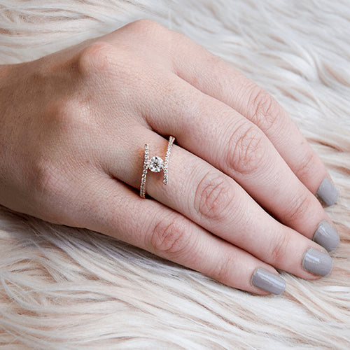 טבעת אירוסין זהב צהוב שאנון