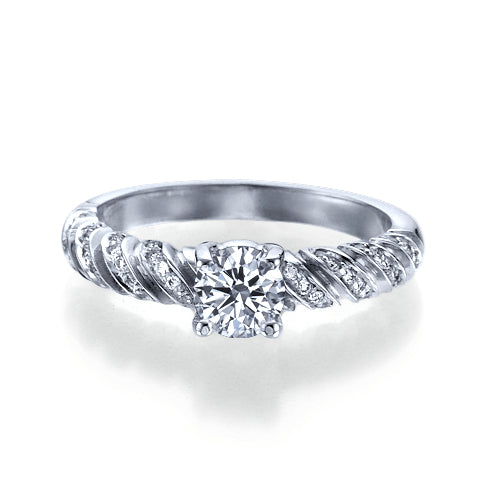 טבעת יהלומים זהב לבן מקולקציית הוינטאג' הייחודית