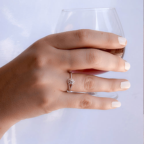 טבעת אירוסין זהב צהוב "אנה"