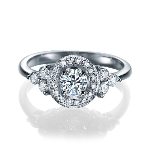 טבעת אירוסין בעיצוב וינטאג ייחודי