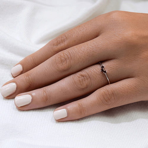 טבעת מעוצבת מזהב צהוב