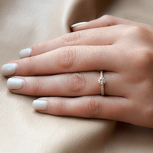 טבעת יהלומים "בלו"