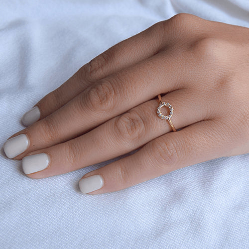 טבעת יהלומים "מעגל החיים"