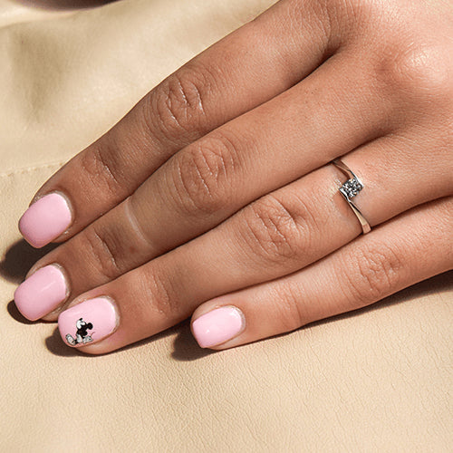 טבעת אירוסין מודרנית "רייצ'ל" זהב לבן