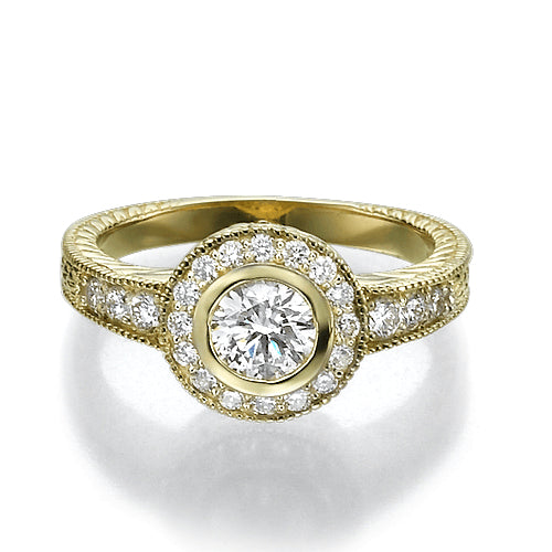 טבעת אירוסין בעיצוב עתיק ויוקרתי