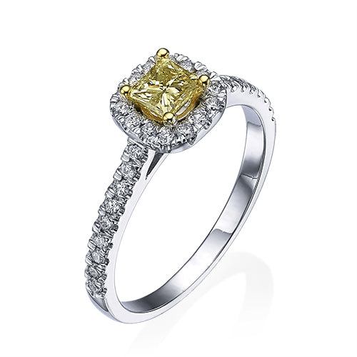 טבעת יהלום "פנסי" צהוב