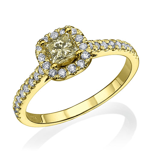 טבעת יהלום "פנסי" צהוב