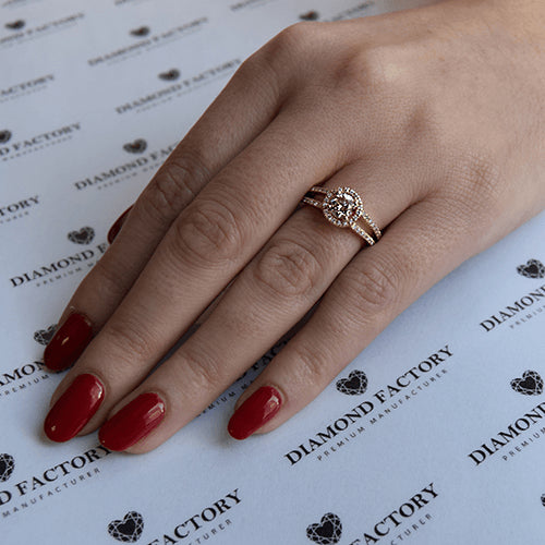 טבעת אירוסין "שאנל" זהב צהוב