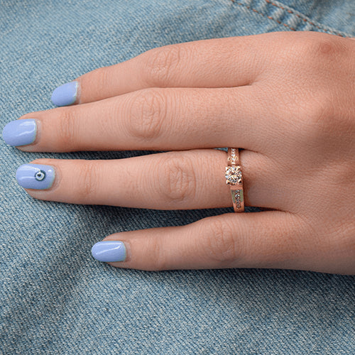 טבעת אירוסין זהב צהוב "ג'ניפר"