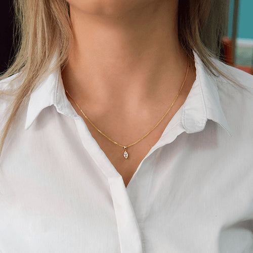 תליון יהלום מרקיזה