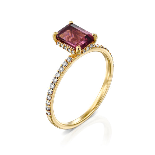 טבעת "מורגנייט" יהלומים