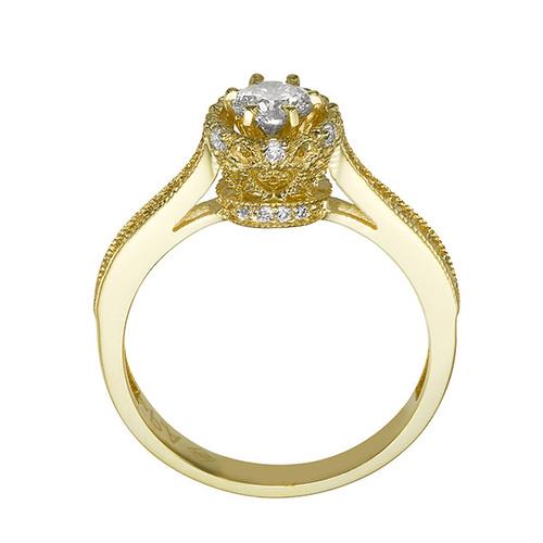 טבעת אירוסין וינטאג' "ואלרי"