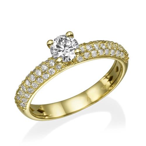 טבעת יהלומים "קיי"