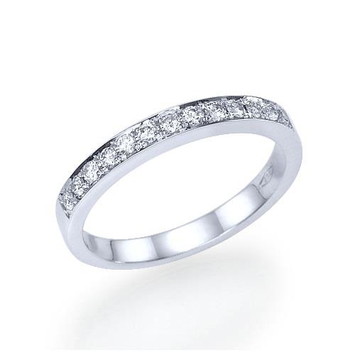 טבעת זהב לבן "מגי"