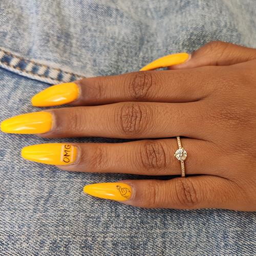 טבעת אירוסין זהב "אמה"