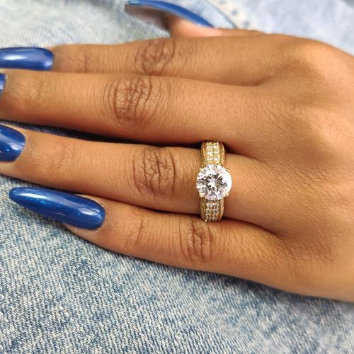 טבעת יהלומים זהב לבן "ביאטריס"