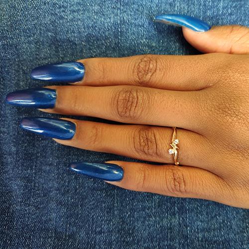 טבעת אירוסין משובצת יהלומים "ברברה" זהב צהוב