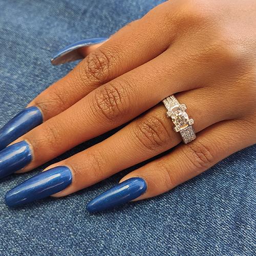 טבעת אירוסין זהב צהוב "דיאז"