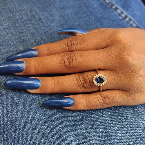 טבעת אירוסין זהב צהוב הנסיכה דיאנה העיצוב המקורי של הנסיכה