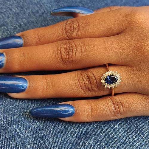 טבעת אירוסין זהב צהוב "הנסיכה דיאנה" העיצוב המקורי של הנסיכה