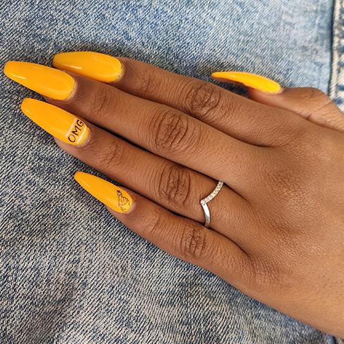 טבעת יהלומים "וי"