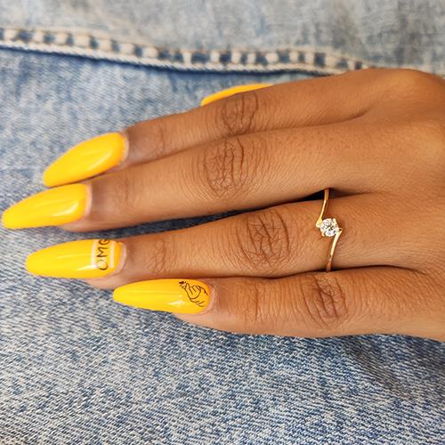 טבעת אירוסין טוויס מזהב צהוב - ונסה