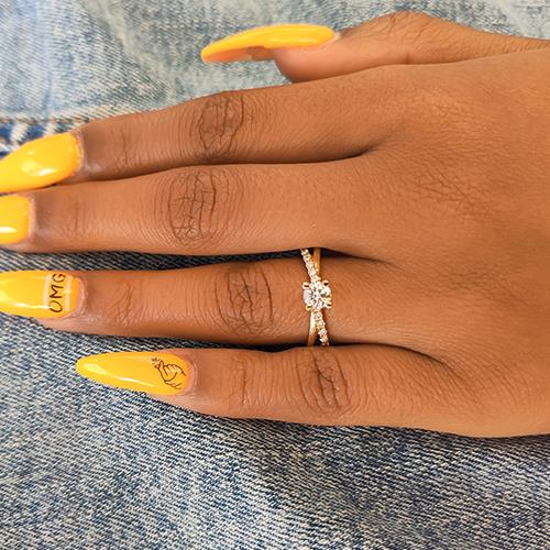 טבעת אירוסין זהב צהוב "טיילור" זהב צהוב