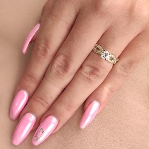 טבעת אירוסין זהב צהוב "טינה"