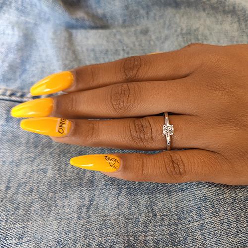 טבעת אירוסין "מרי" זהב לבן