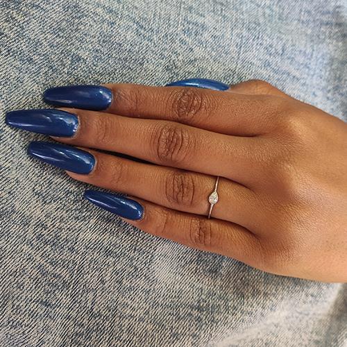 טבעת סוליטר "טיפה"