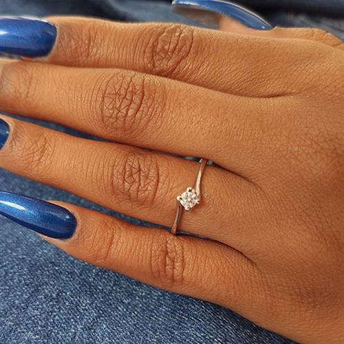 טבעת אירוסין זהב צהוב "קריסטין"