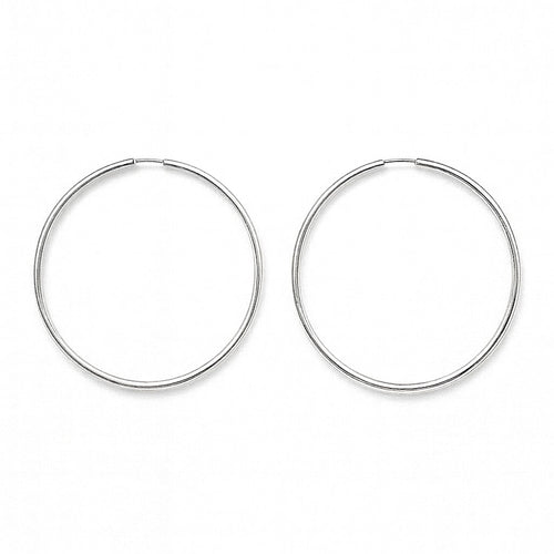 עגילי חישוק גדולים זהב צהוב בעיצוב אלגנטי ועדין קוטר 6 ס"מ