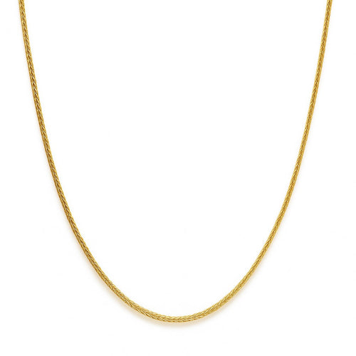 שרשרת קלאסית מזהב (דגם ספיגה) 14 קראט בעיצוב עדין ואלגנטי