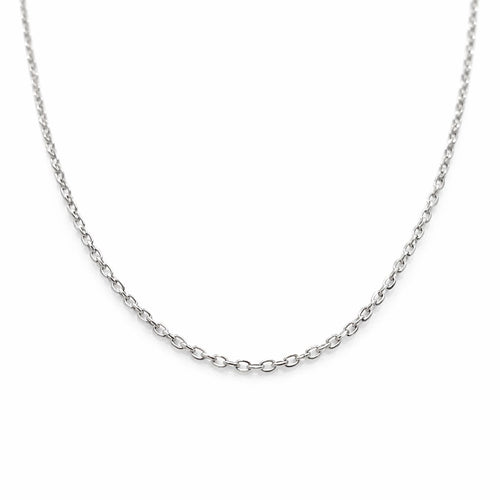 שרשרת אנקר מזהב לבן וצהוב בעיצוב קלאסי עם חוליות