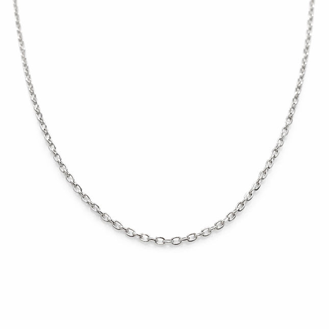 שרשרת אנקר מזהב לבן וצהוב בעיצוב קלאסי עם חוליות