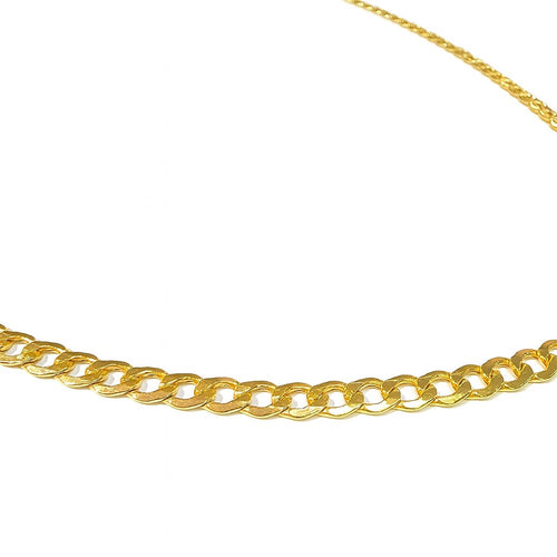 שרשרת זהב צהוב 14K בעיצוב קלאסי יוקרתי לגבר עם ברק מרשים