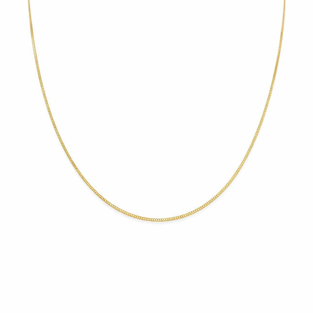 שרשרת ונציה מזהב צהוב או לבן בעיצוב חוליות בוקס מדויקות