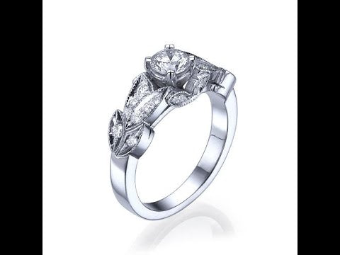 טבעת יהלומים וינטאג' "קיירה"