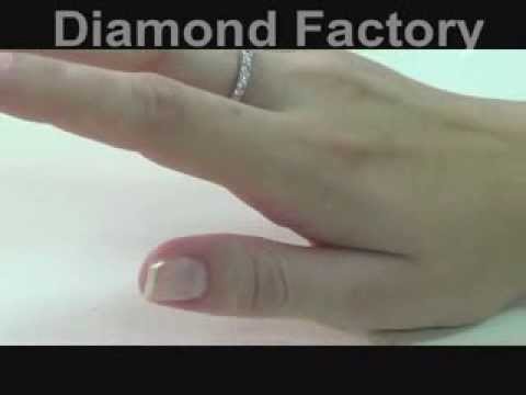 טבעת יהלומים זהב לבן "בר"