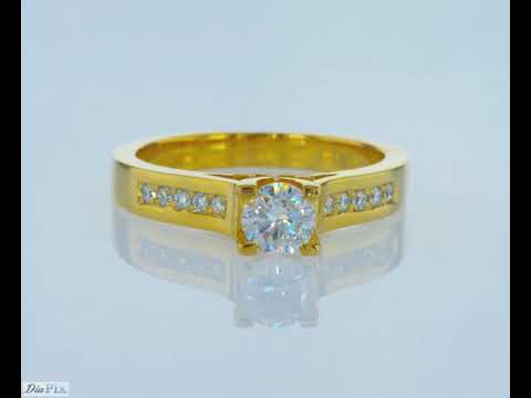 טבעת אירוסין זהב צהוב "ג'ניפר"