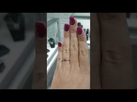 טבעת זהב לבן