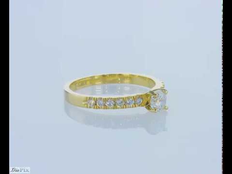 טבעת אירוסין זהב צהוב "מלודי"