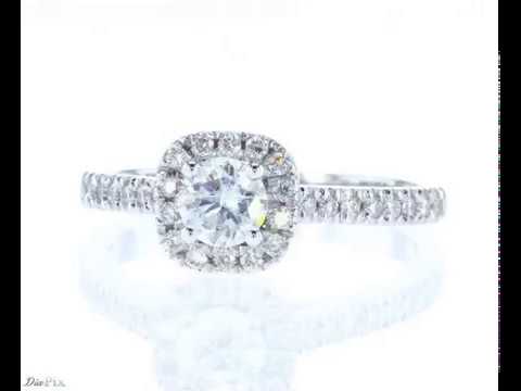 טבעת אירוסין זהב לבן 0.71 "אלה"