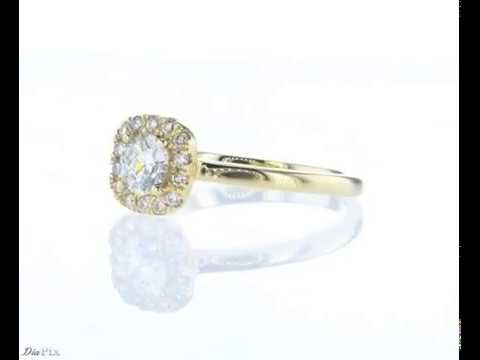 טבעת אירוסין זהב צהוב "דומיניק"